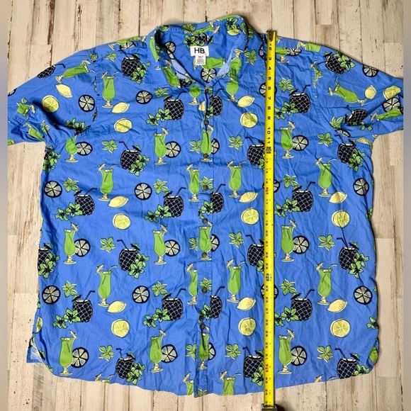 HB Sport 3XLT Men's Short Sleeve Shirt Floral Hawaiian Travel 100% Cotton - Picture 6 of 9